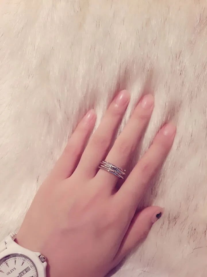European and American classic temperament irregular geometry ring
