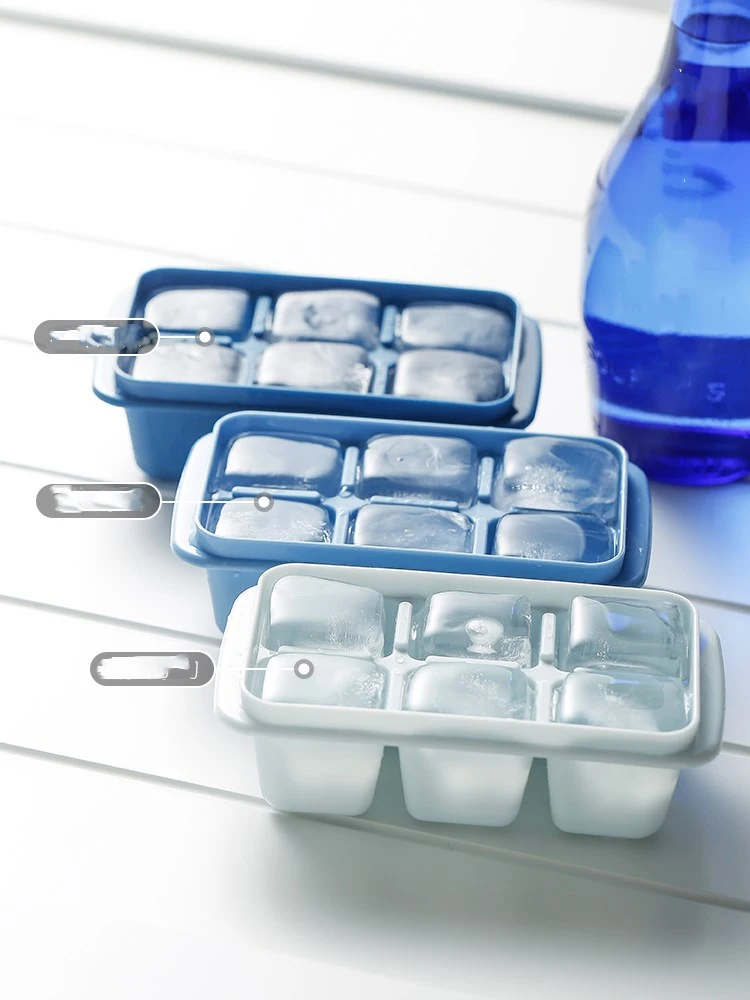 Plastic Ice Tray Mold With Lid Ice Box Homemade Ice Artifact