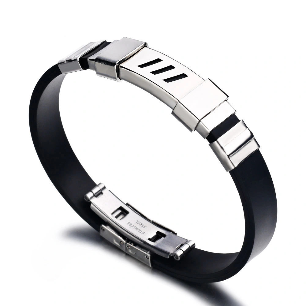 Adjustable Invisible Buckle Bracelet Stainless Steel Bracelet