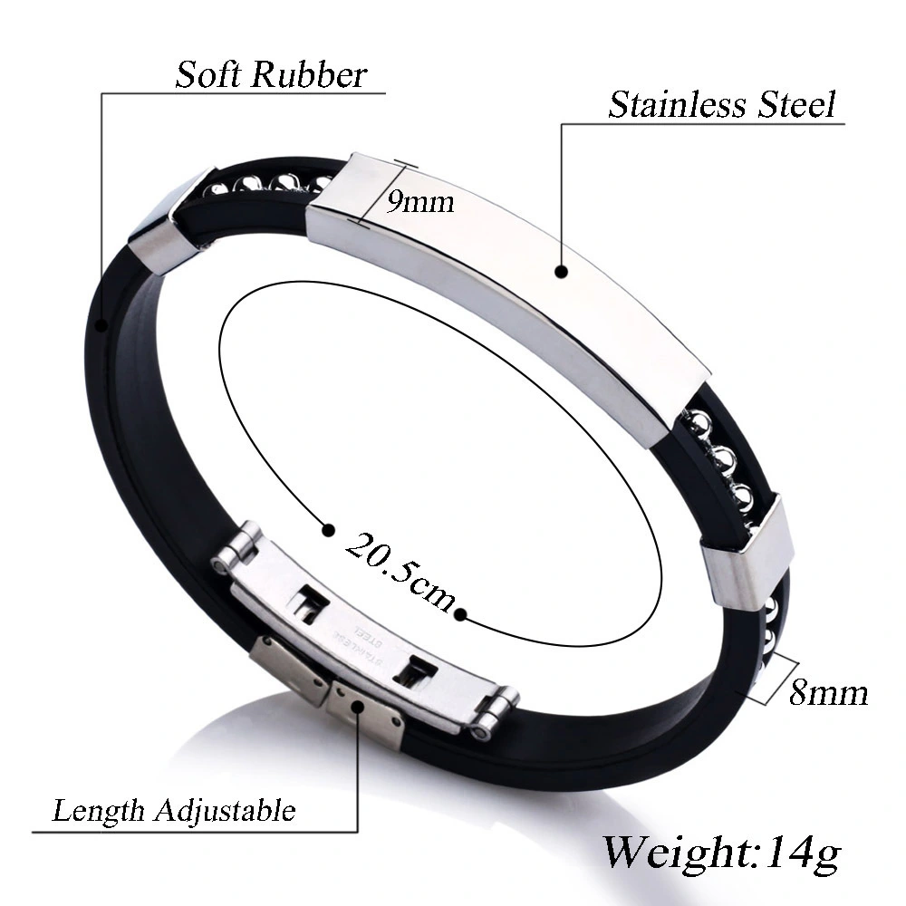 Simple Stainless Steel Men's Bracelet Trendy Jewelry