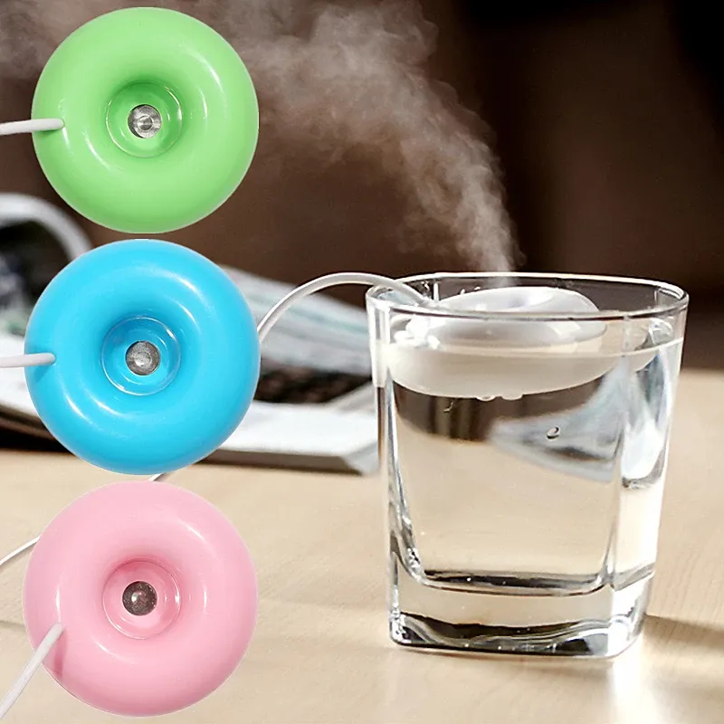 Mini Portable Donut USB Air Humidifier Purifier