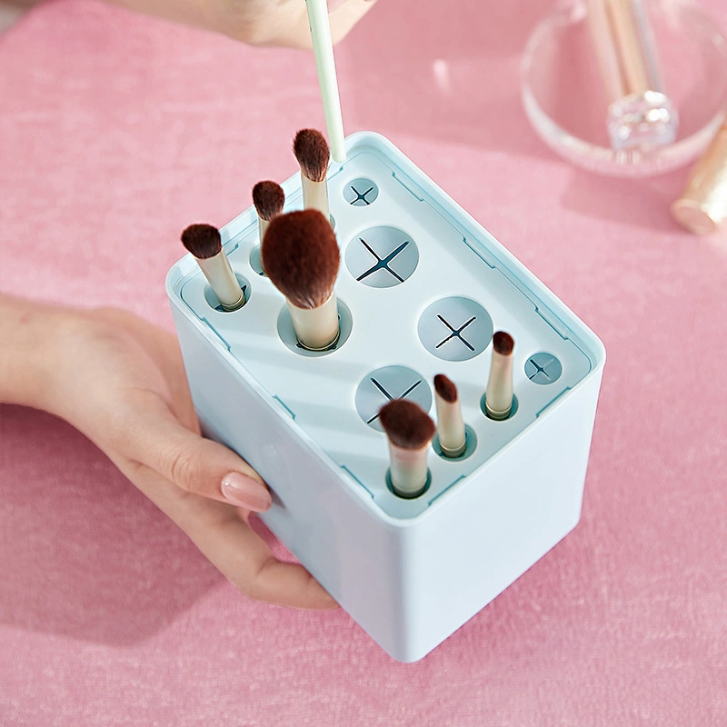 Inverted Makeup Brush Storage Bucket Dressing Table Eyeliner Powder Brush Eyebrow Pencil Lipstick Storage Box