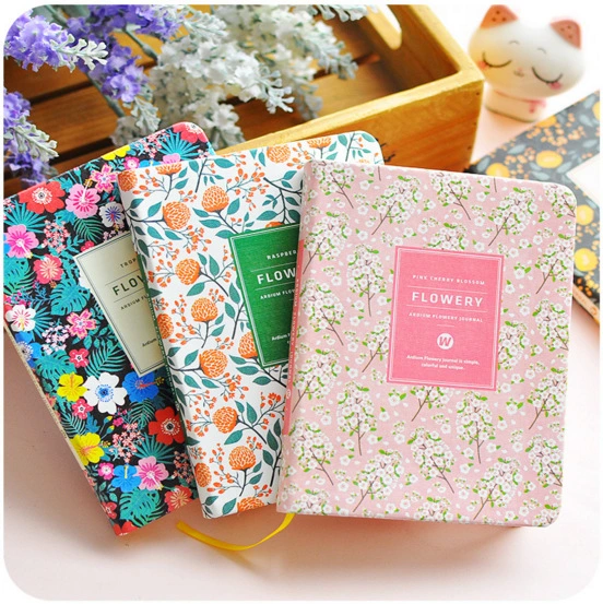 Small  floral notepad hand book creative retro diary