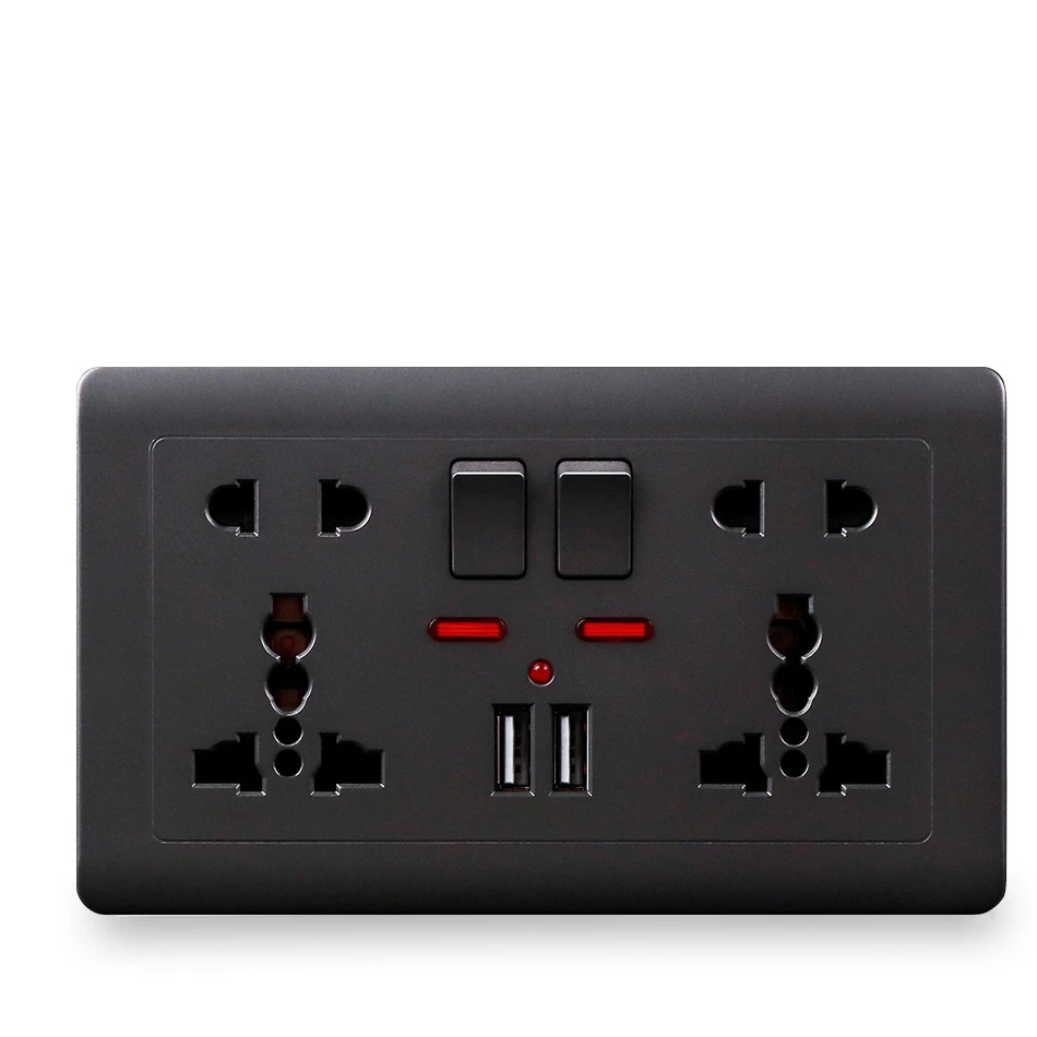 Socket panel with switch