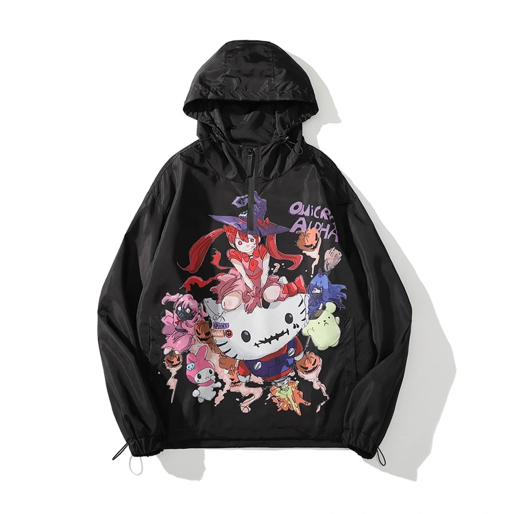 Cartoon print jacket