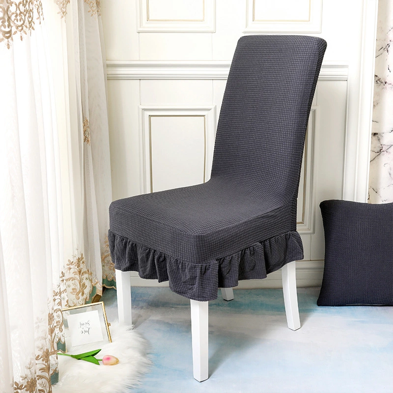 Check waterproof lace skirt elastic chair cover