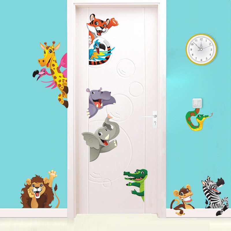 Animal park decorative wall stickers