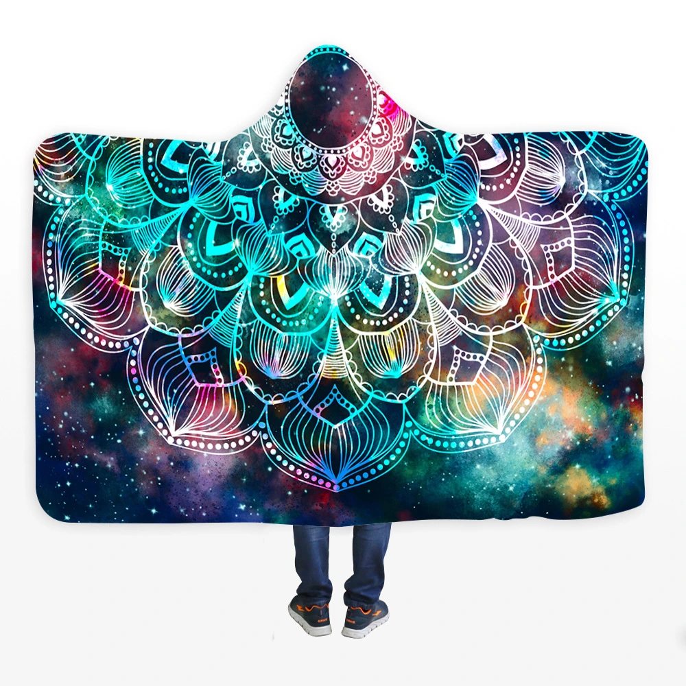 Hooded blanket cloak