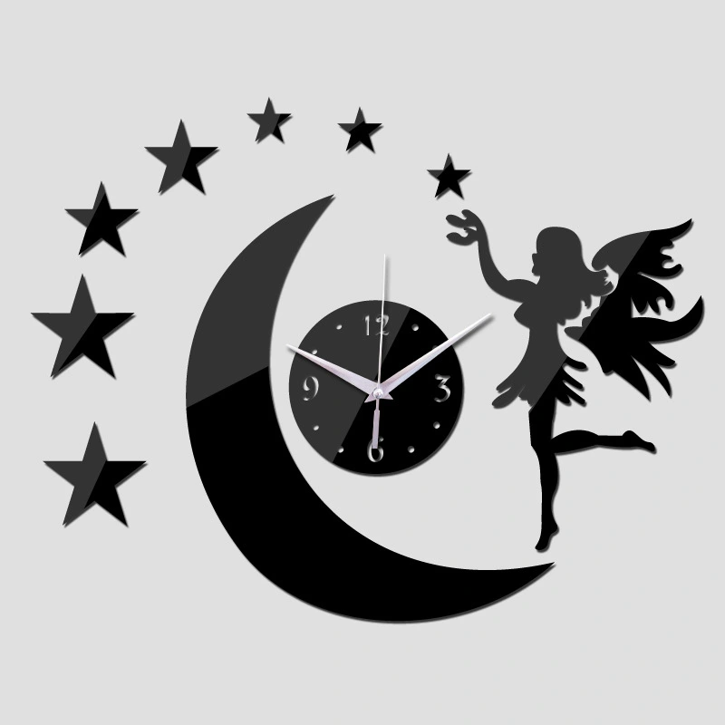 Acrylic Wall Clock Study Room Living Room Wall Sticker