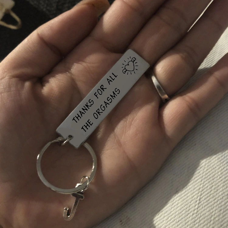 Thanks for all the orgasms stainless steel keychain