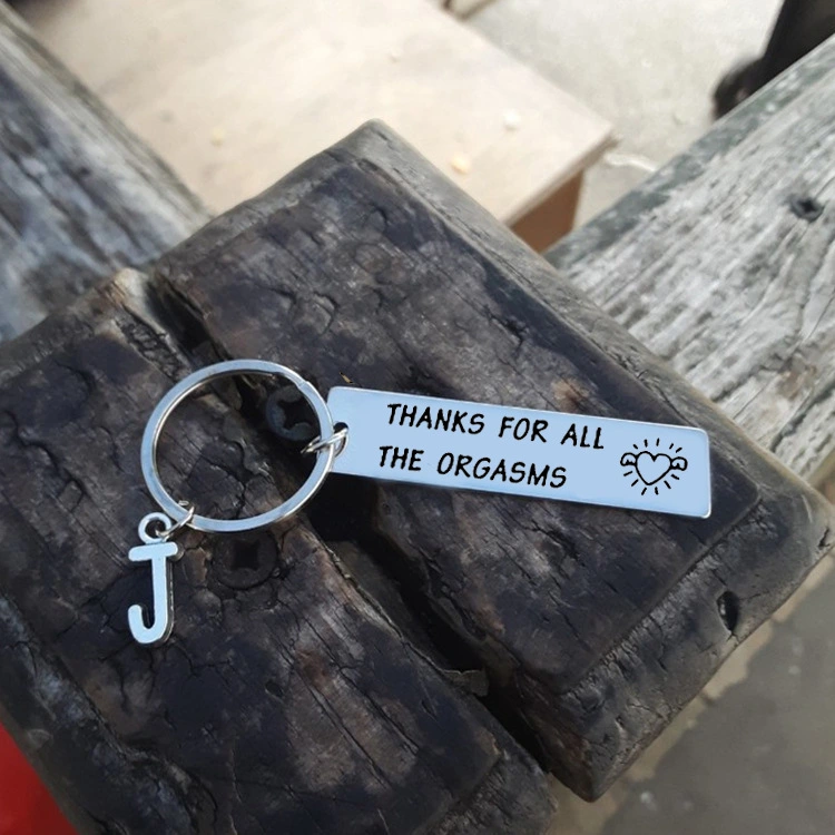 Thanks for all the orgasms stainless steel keychain