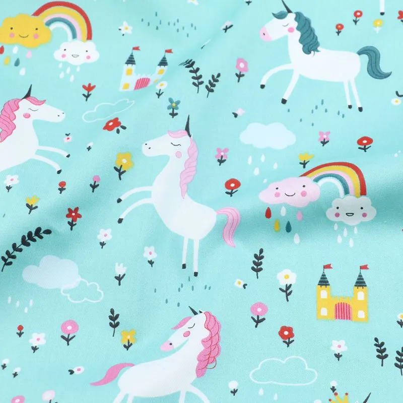 Cotton floral fabric twill printing handmade diy