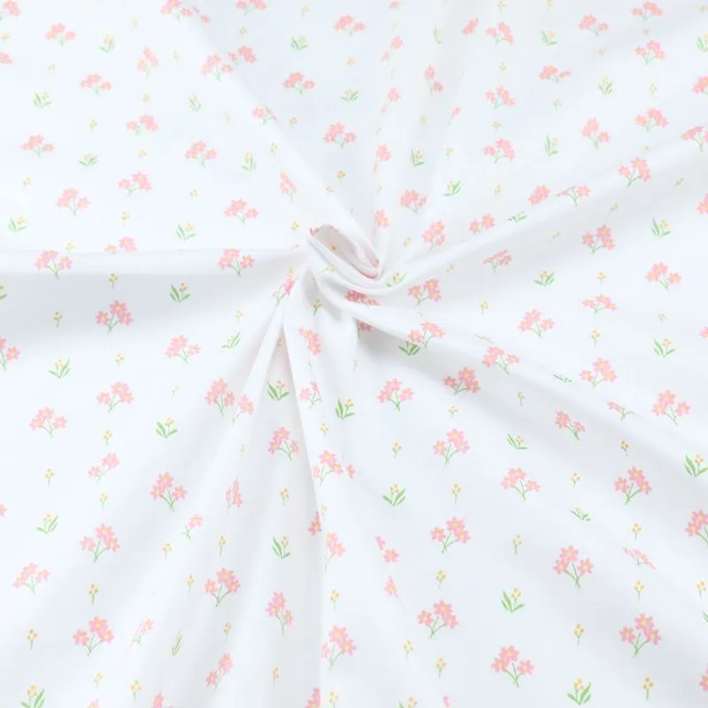 Cotton floral fabric twill printing handmade diy