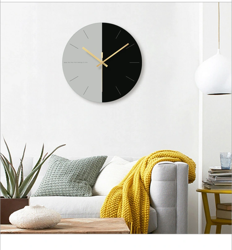 Tempered glass wall clock