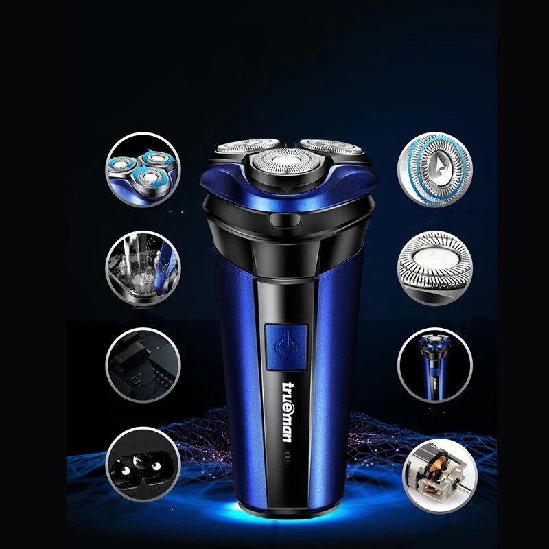 Electric three-head shaver