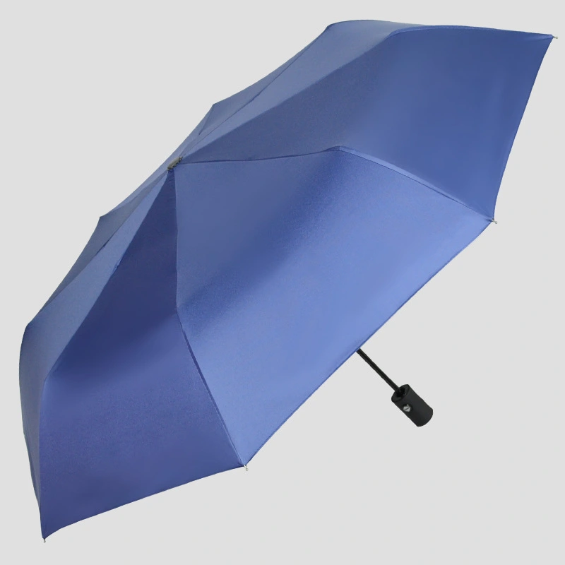 Fully Automatic Sunshade Vinyl Umbrella, Three-Fold Umbrella, Rain And Sun Dual-Purpose Umbrella