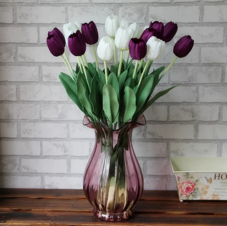 Single tulip emulation flower living room decoration fake flower