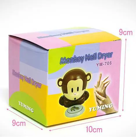 Monkey Hand Nails Art Tips Quick Blow Dry Varnish