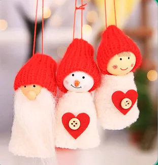 Christmas Explosion Christmas Gift 3 Piece Set Old Man Snowman Girl Doll Pendant Doll Hanging Tree Hanging