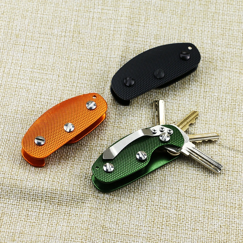 Aluminum key clip keychain