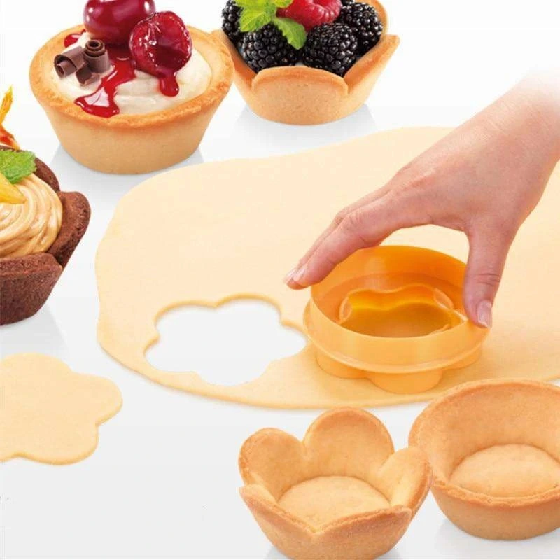 Flower and Round Crust Mold Pastry Cup Maker