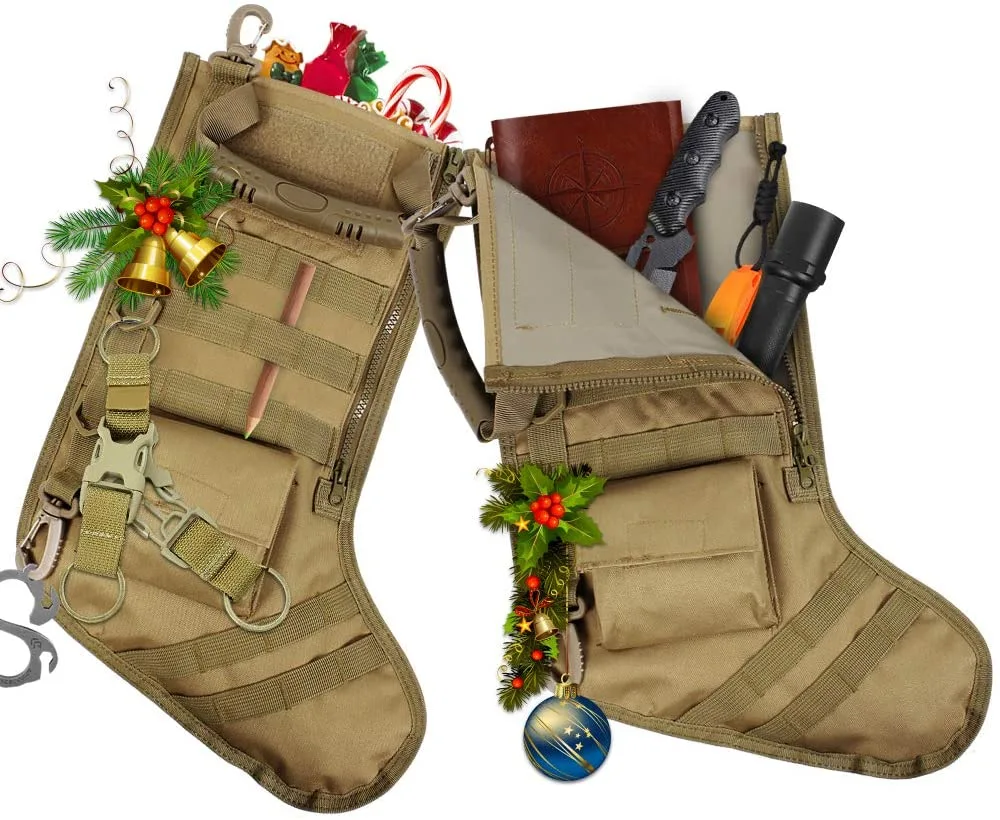 Christmas stocking bag military storage bag