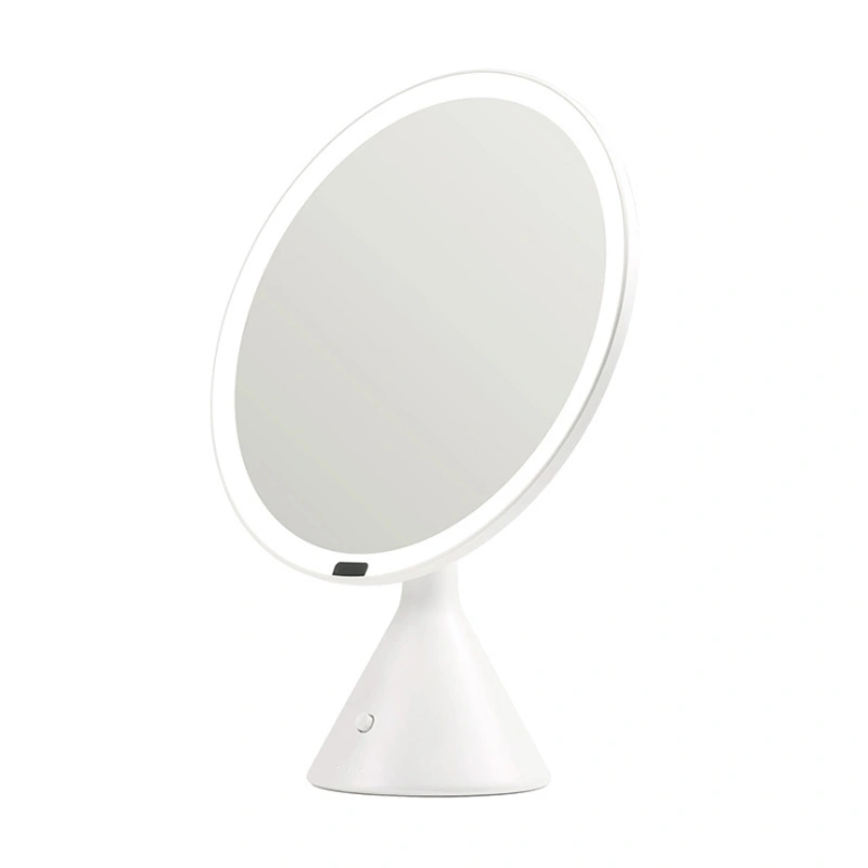 Creative portable folding mirror with light