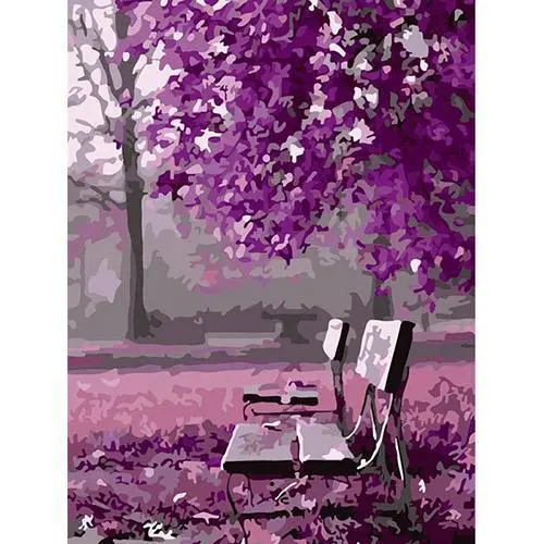 Chair and tree paiting