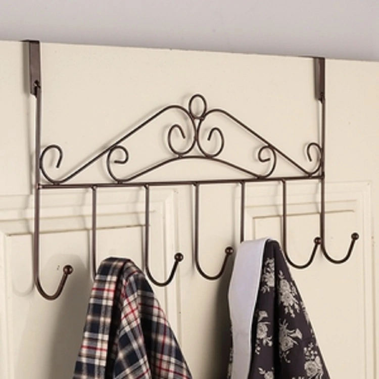 Wholesale explosion seamless door iron hook bathroom towel hanger hook type metal s creative clothing store