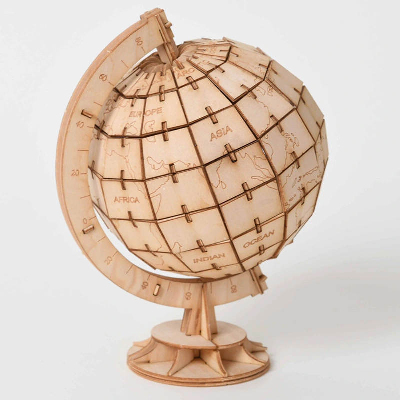 DIY toy globe 3D wooden