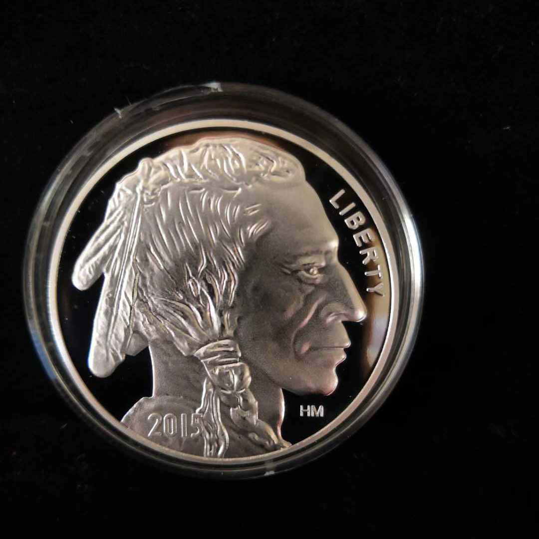 American Bull Coin Silver Coin Foreign Currency Medallion