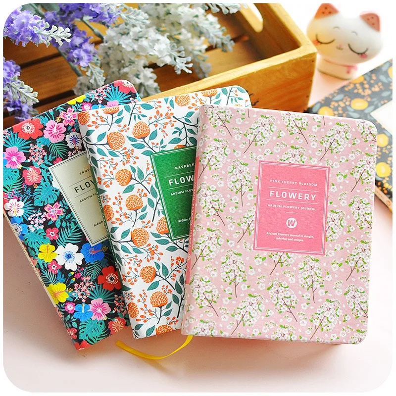 Floral loose-leaf notebook