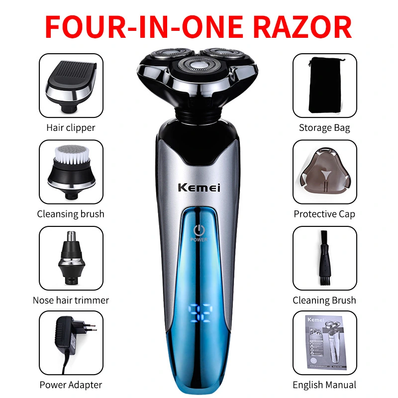 Three in one electric shaver