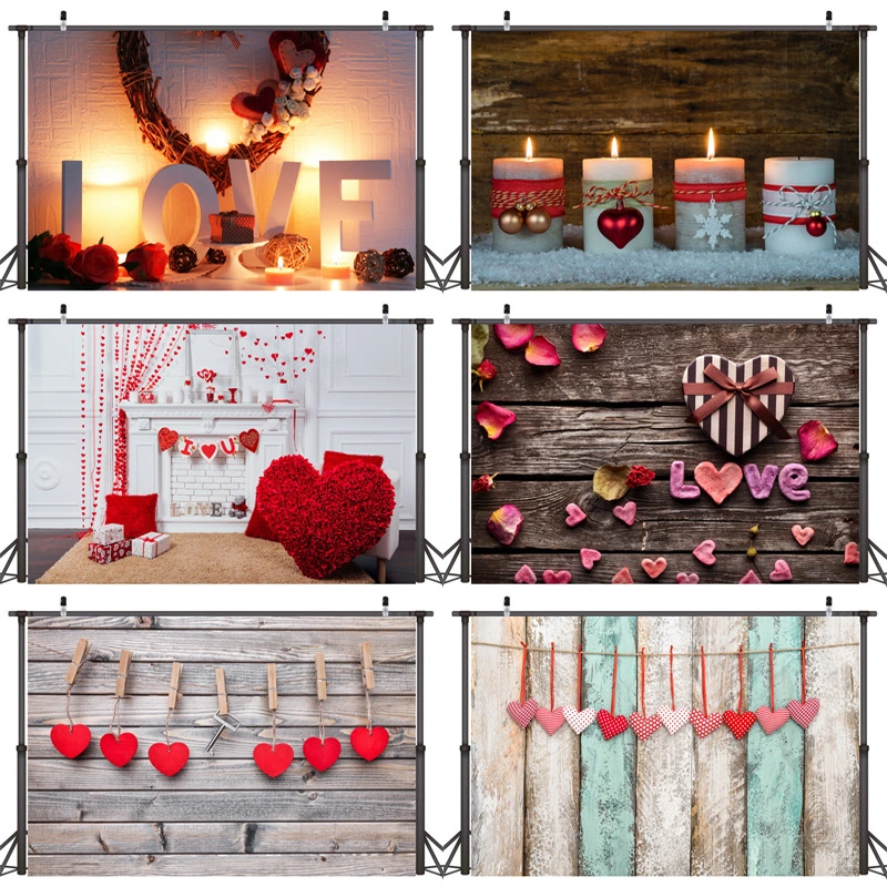 Valentine's Day Background Cloth Personalized Photography Party Layout