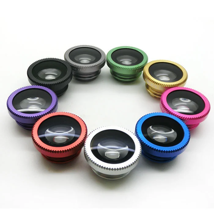 Mobile phone fisheye lens three in one specific mobile phone lens magnifier fisheye wide-angle macro self artifact