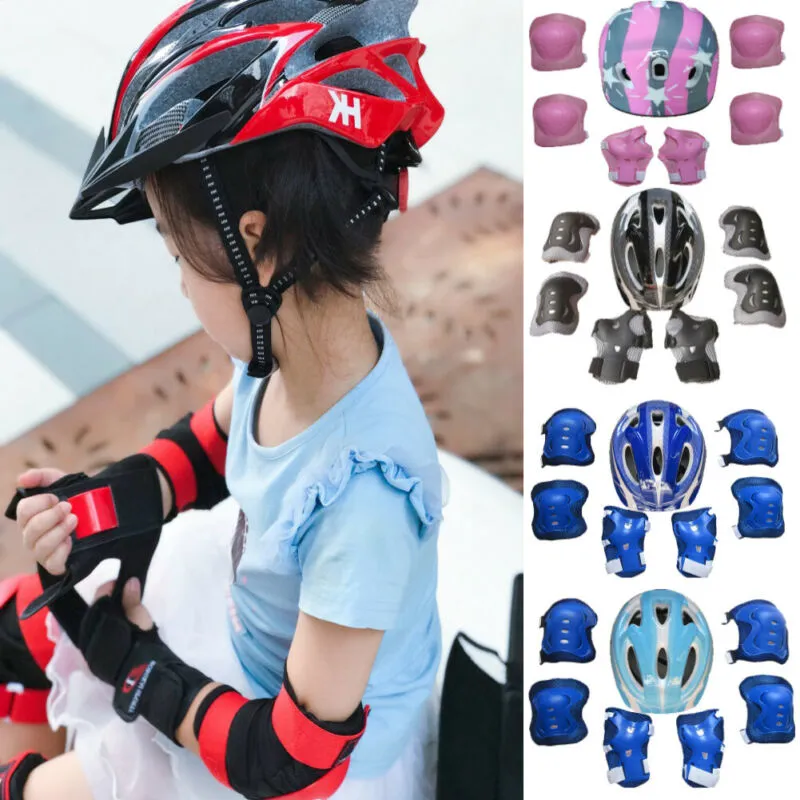 Seven piece set of twisting skateboard protector