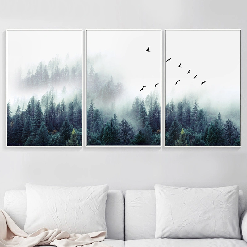Forest fog decorative painting core