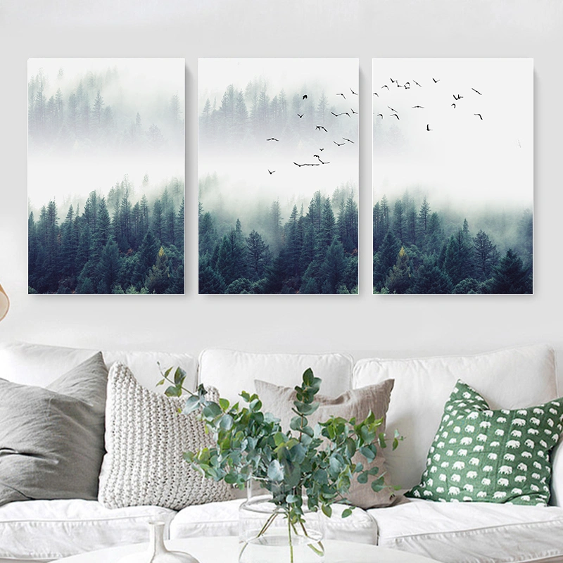 Forest fog decorative painting core