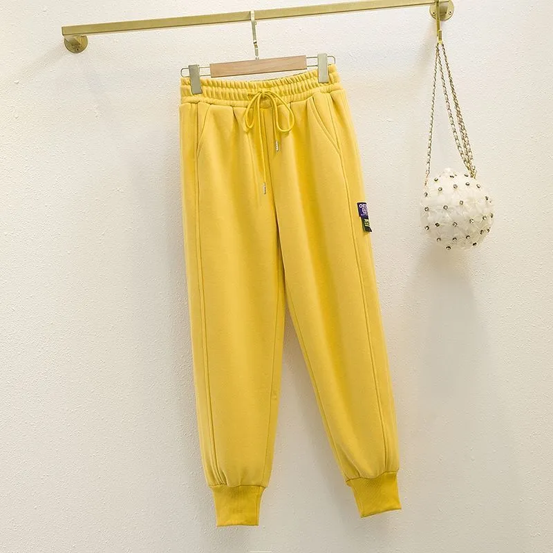Fashion Loose High Waist Padded Harem Pants