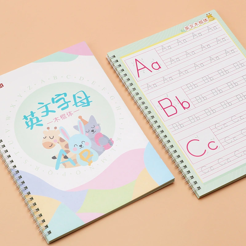 English alphabet wooden stick practice copybook