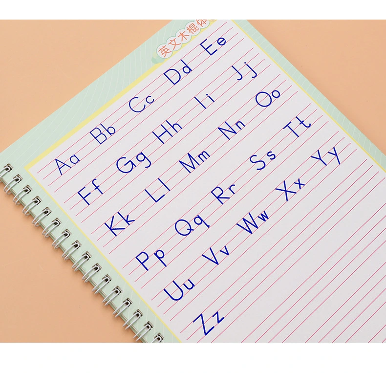 English alphabet wooden stick practice copybook