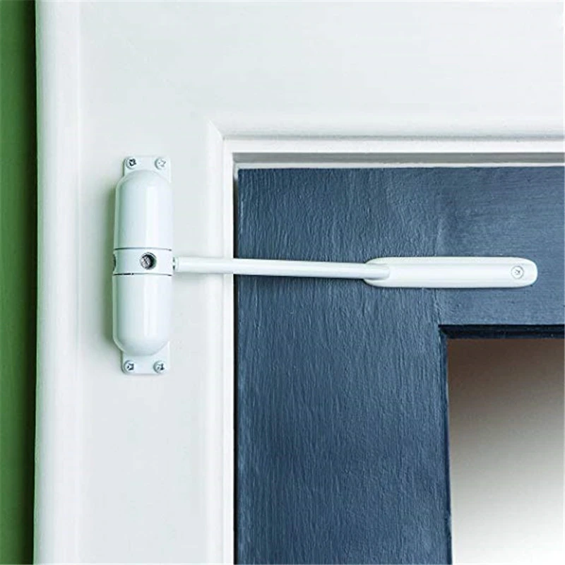 Spring automatic door closer