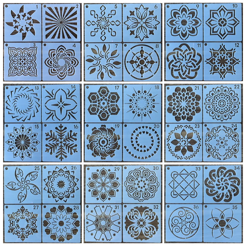 New 36 Cross Border Datura Aided PaintingTemplates