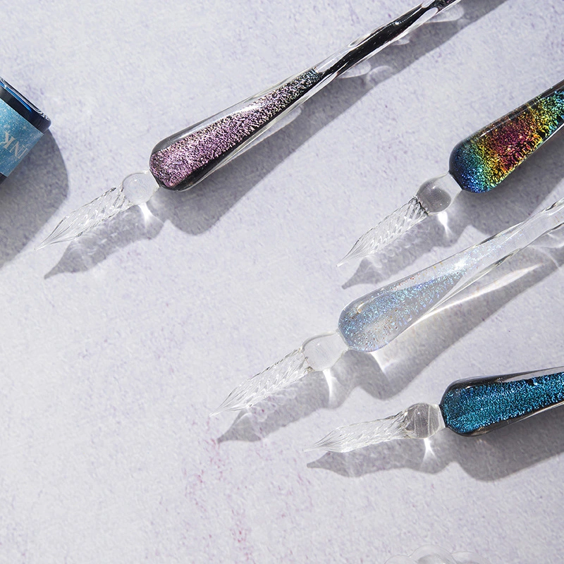 Mermaid story glass dip pen