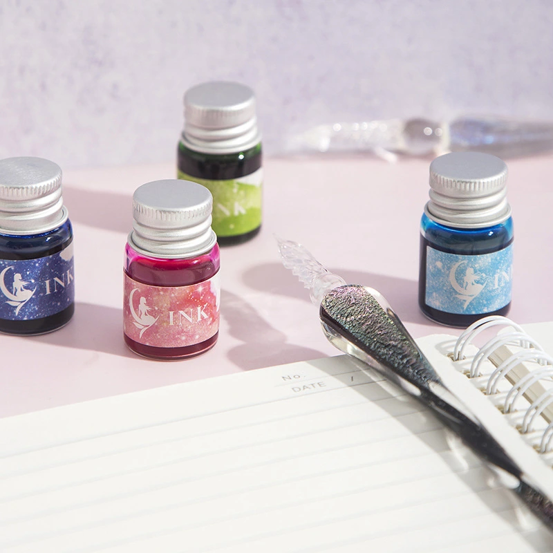 Mermaid story glass dip pen