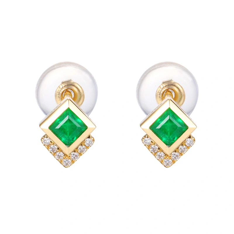 Natural Emerald Earring Necklace