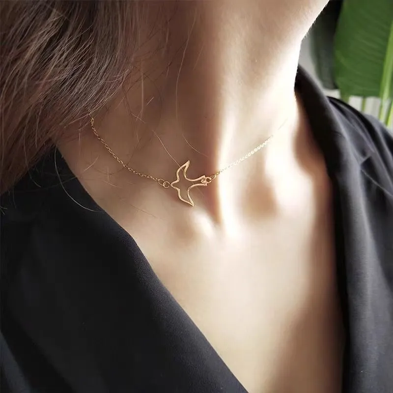 Sterling silver choker niche design clavicle chain