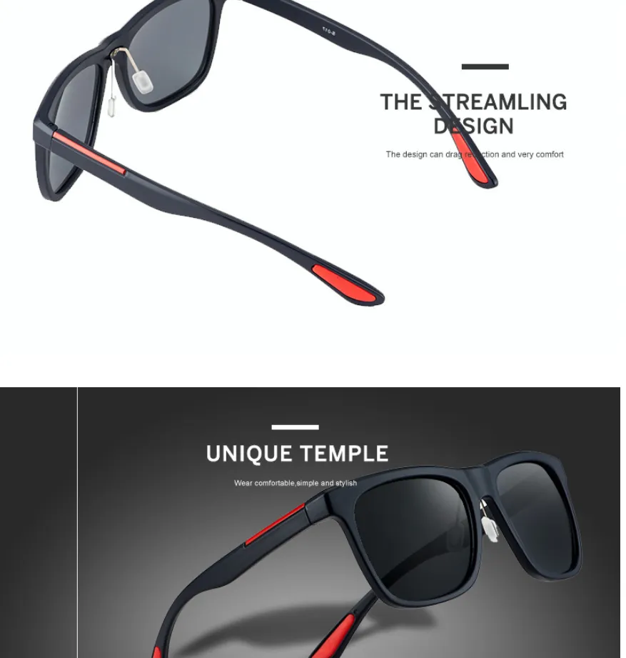 Lunettes De Soleil Photochromiques Pour Hommes  Mode Hommes Lunettes De Soleil Carrees Conduite Voyage Lunettes De Soleil De Sol