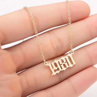 Stainless steel vintage necklace