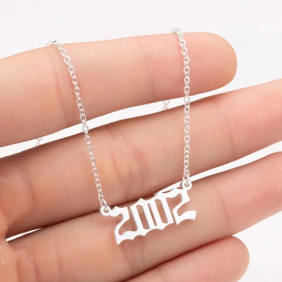 Stainless steel vintage necklace